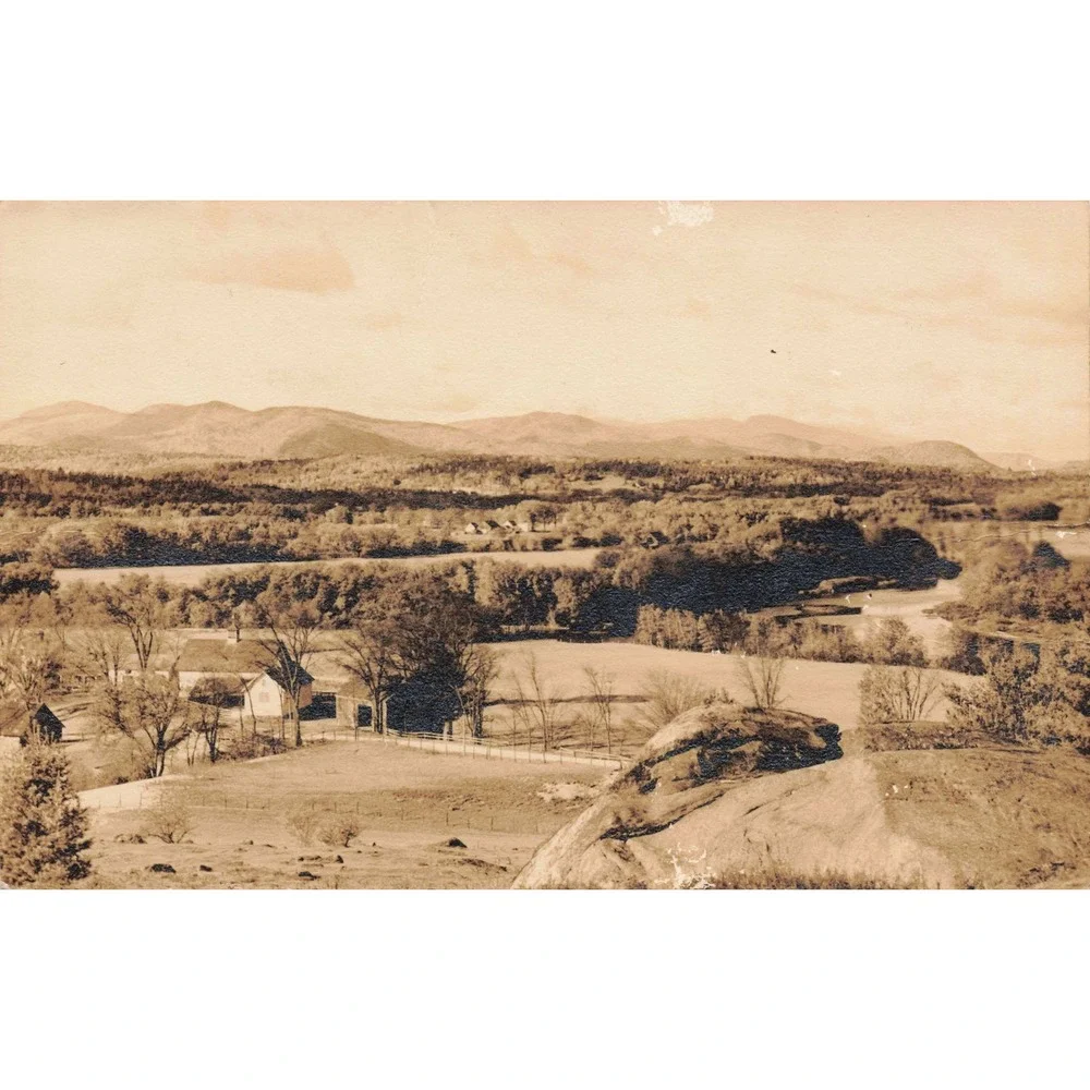 Bethel Maine RPPC? Mountains Sunset Rock 1946 Postmarked 1¢ Stamp Sepia VG - Picture 1 of 2